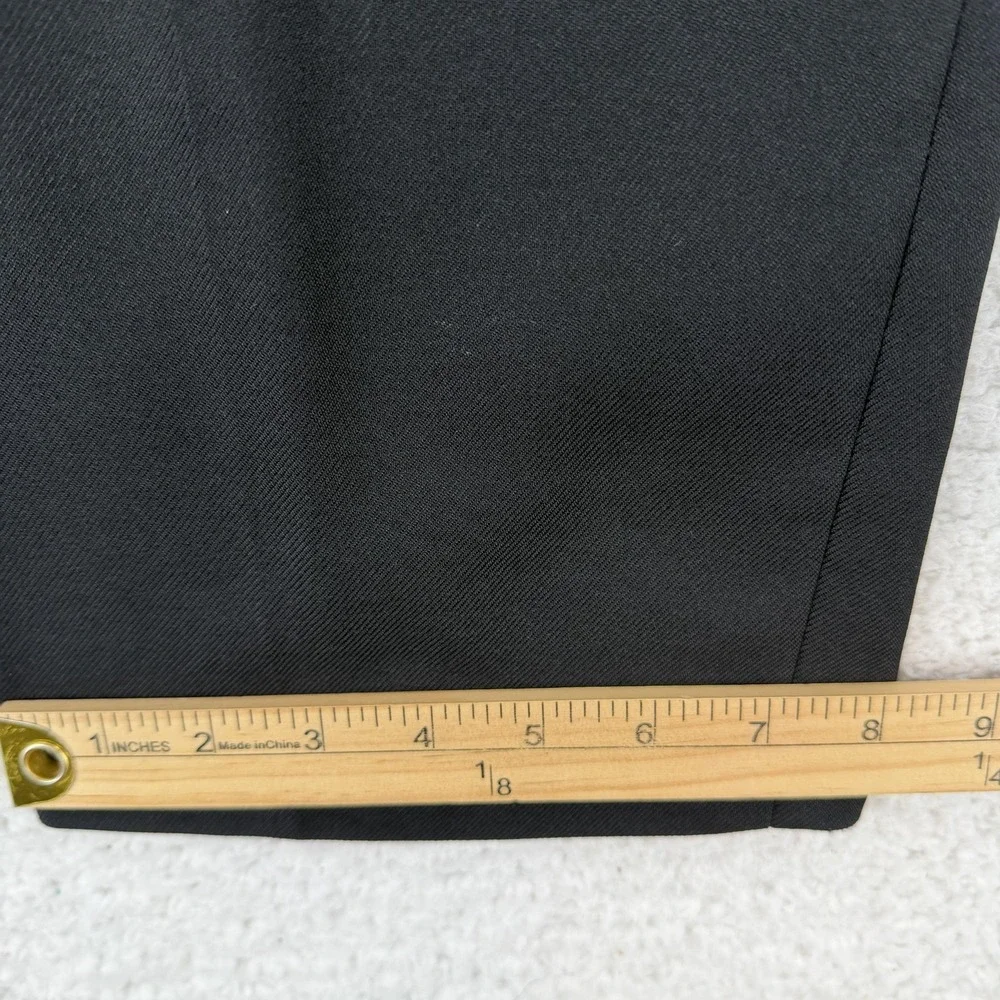 Vintage Levis Action Slacks Mens 32x28 Black Flat Front Dress Pants USA 80s